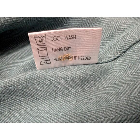 NWT Levitate Shirt Mens XXL 2XL 2X Pond Turquoise Herringbone Flannel - Picture 11 of 11